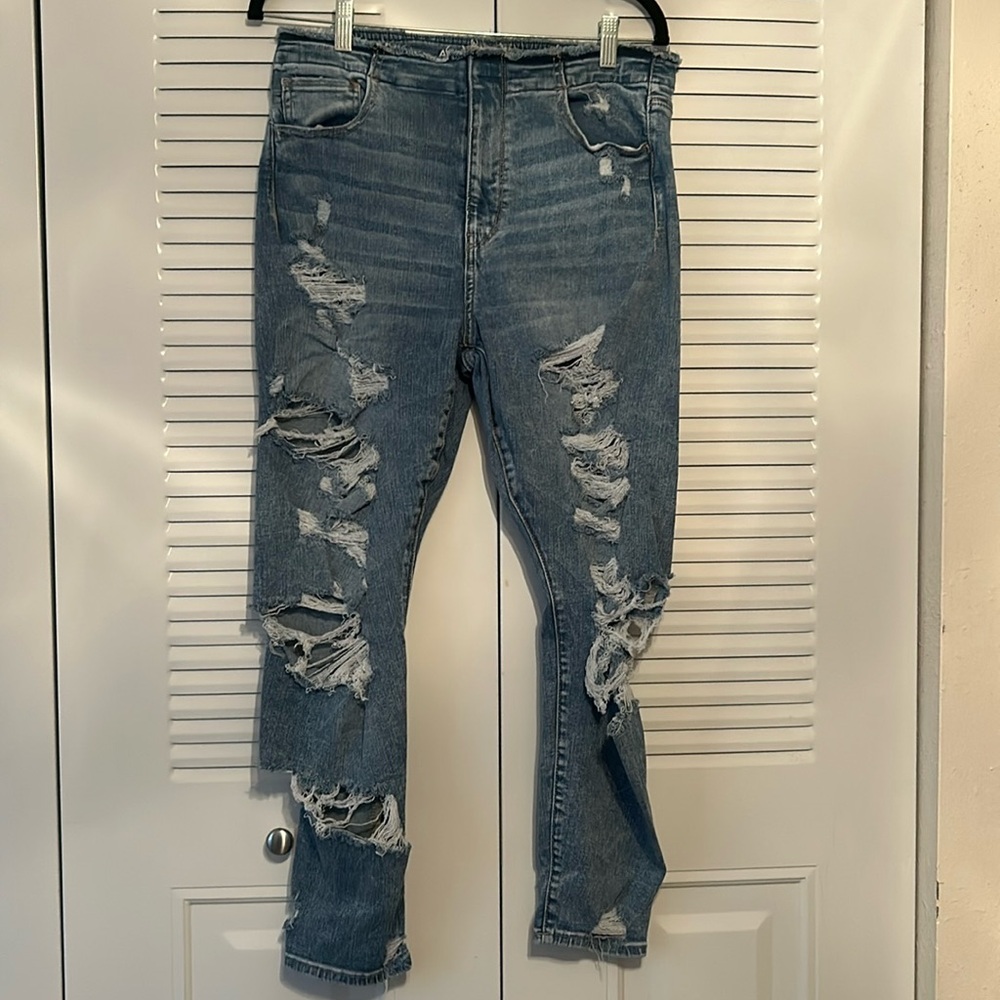 AE SUPER DISTRESSED 14 SHORT